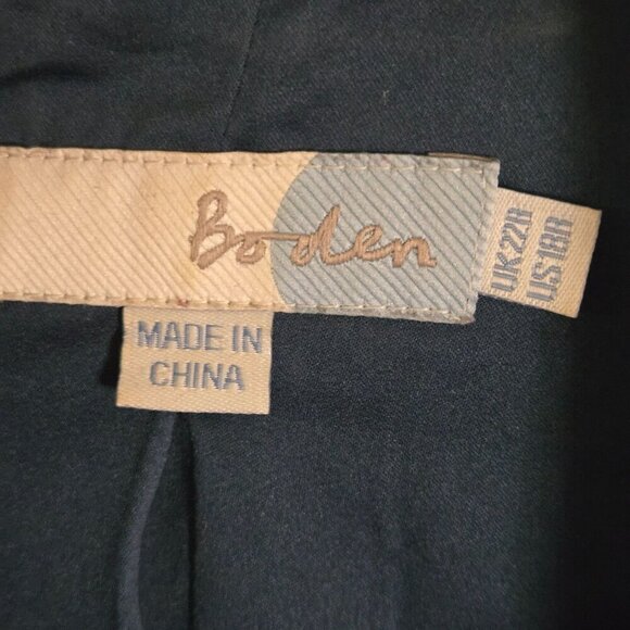 Boden Wool Blend Gray Hidden Snap Closure Fully Lined Pockets Jacket Size 18 - Picture 5 of 6